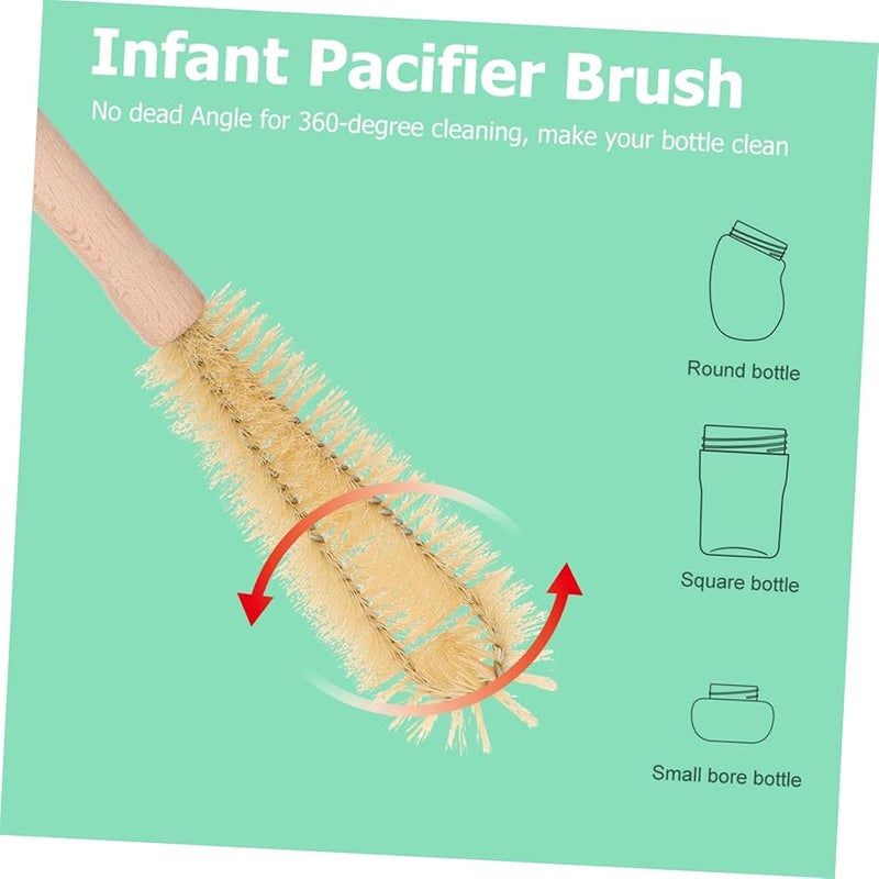 Multicolor Shaped Cup Cleaning Brush for Mugs Wine Glasses and Kitchen Bottles Durable Handle - Image 4